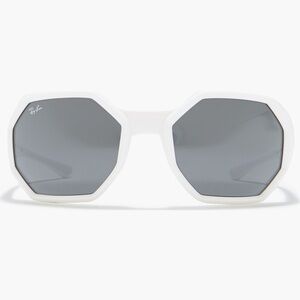 🔥🔥Ray-Ban White 59mm Wrap Sunglasses